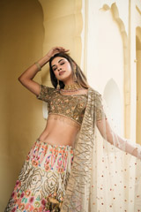 Light Grey Zardosi Lehenga93 video